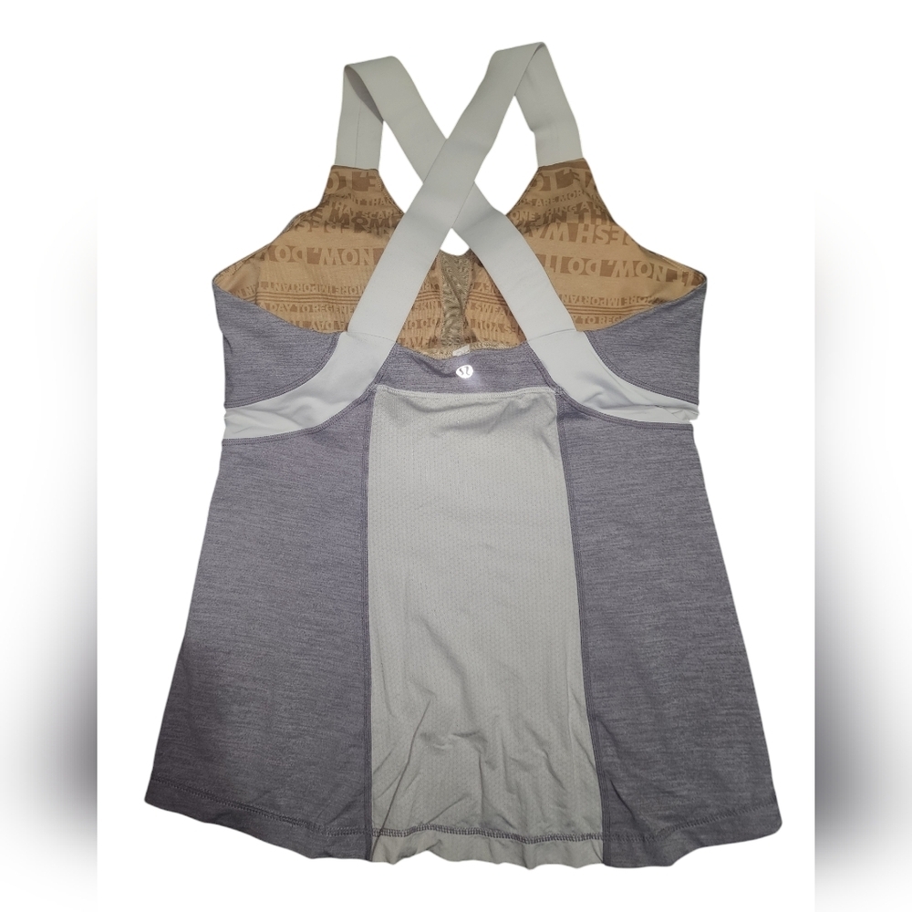 Lululemon Push Your Limits Tank Top Heather Grey, Women's 10​ - Picture 4 of 7
